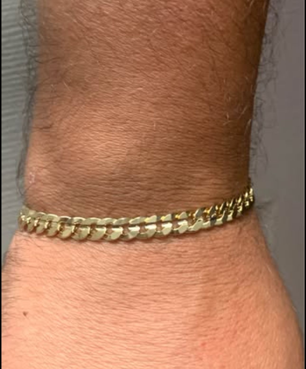 7 amm Concave Cuban link Bracelet 8" Inches