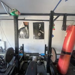 Bench Press, Squat Rack, Pull Up , Dip Bar , Punching Bag 