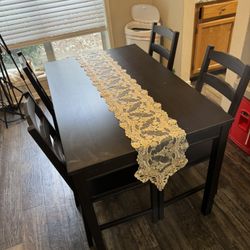 Ikea Dining Table+4 Chairs 150$