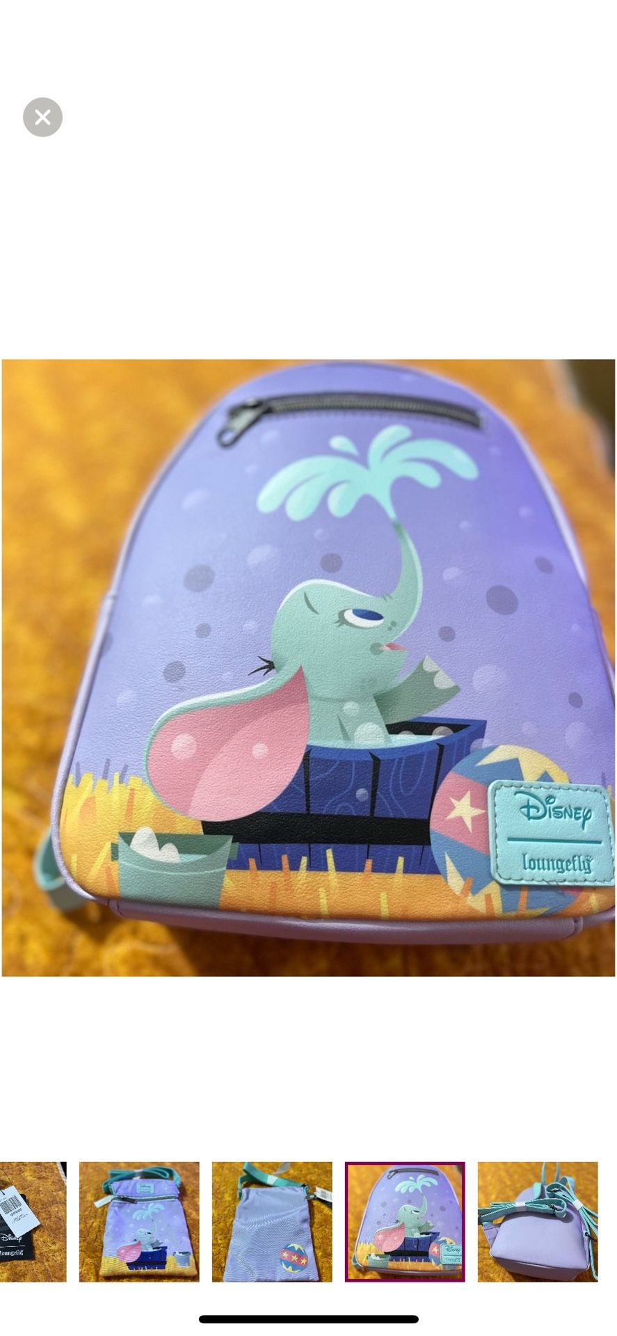 Loungefly Mini Backpack Featuring Disney’s Dumbo Bath Time New With Tags