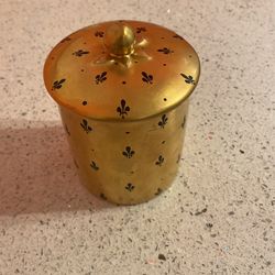 Rare Vintage Limoges Hand Painted Box Gold Black
