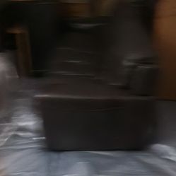 Leather Couch Comes With Big Leather Chair And A Leather Recliner