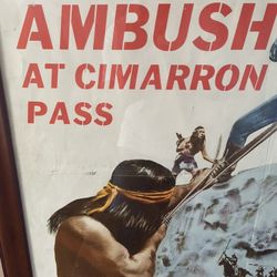 Ambush At Cimarron Pass. An older Poster with some cool action shots. With rising star CLINT EASTWOOD.