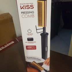 Polished Gold Ceramic Pressing Comb