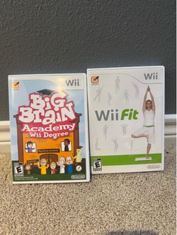 Nintendo Wii Games Bundle – Wii Fit + Big Brain Academy