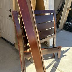 Wood Twin Bed With Box spring 