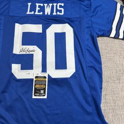 D.D. LEWIS Signed Autograph Custom Jersey - JSA Coa - Dallas Cowboy