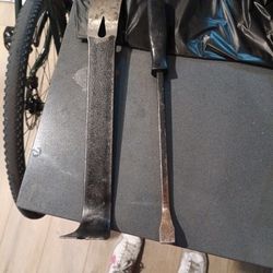 Two Crow Bars Hand Held 