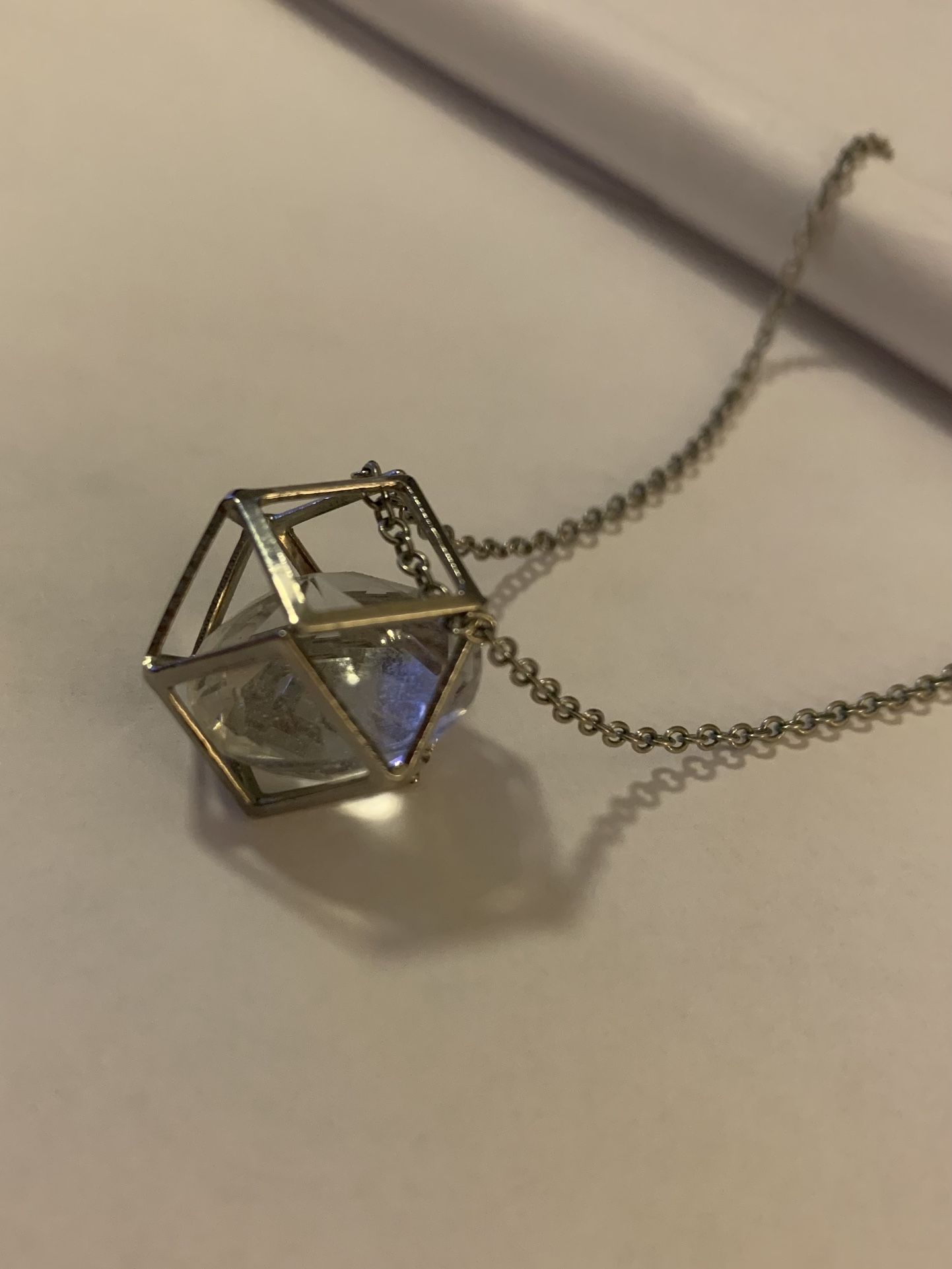 Tetradecahedron Pendant & necklace