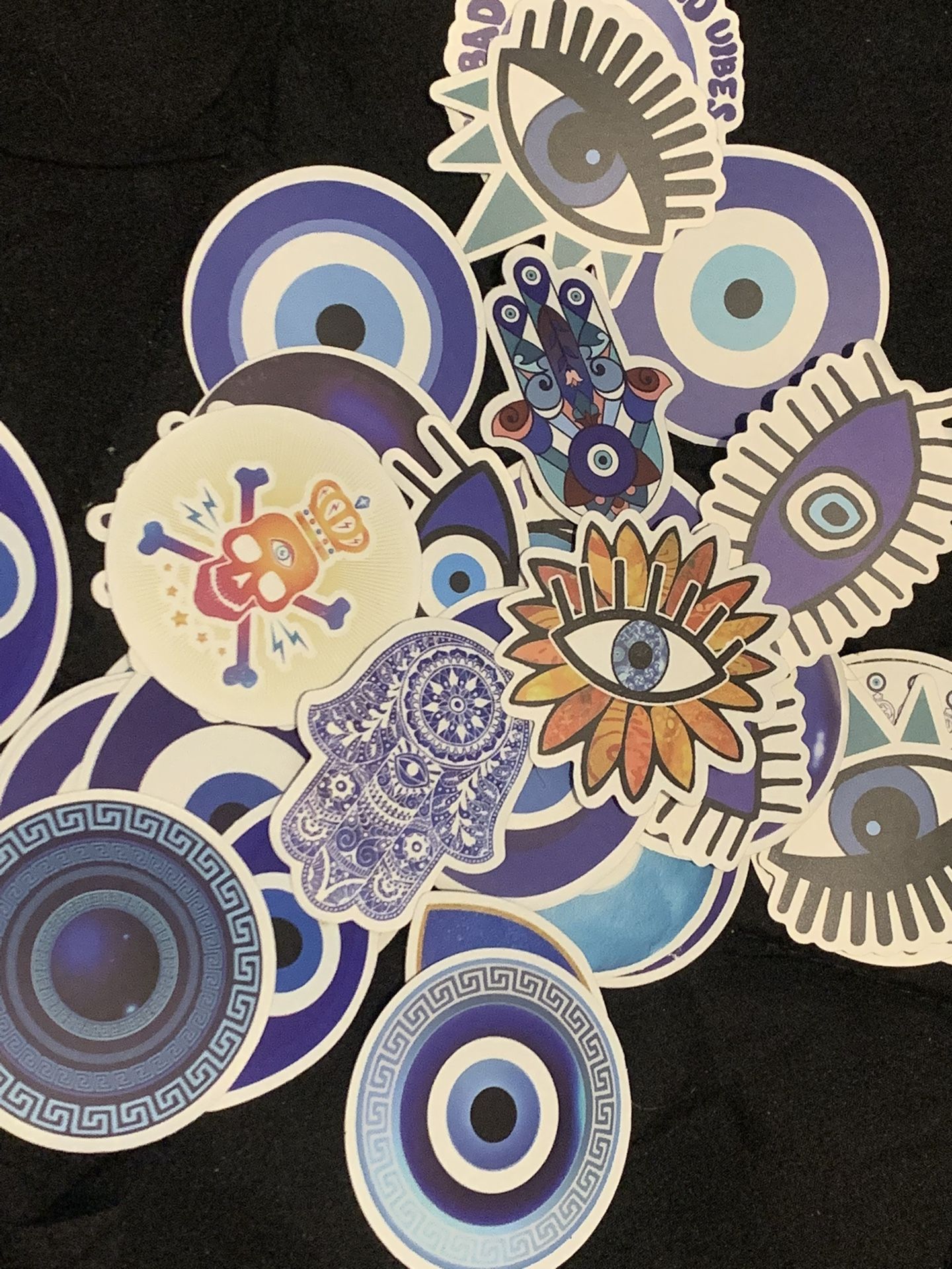11 Vinyl Evil Eye Stickers