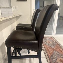 2 Brown Barstools