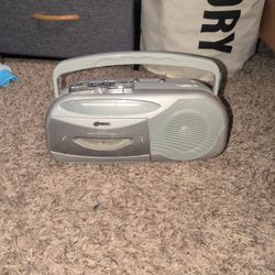 Am FM radio cassette recorder