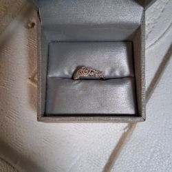 Cherished promise collection1/8 Ct Tw Diamond Vintage style promise ring 10K white gold
