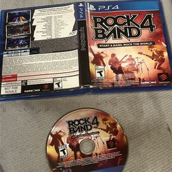 RockBand Rock Band 4 PS4 Game With Case Tested 