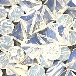 37 Geometric Opalite Beads