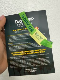 2 - Days GA      Day Trip Festival