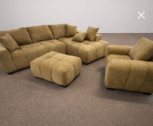 Amber Sofa Sectional New Couch L Shape Minimalist Style Boho 