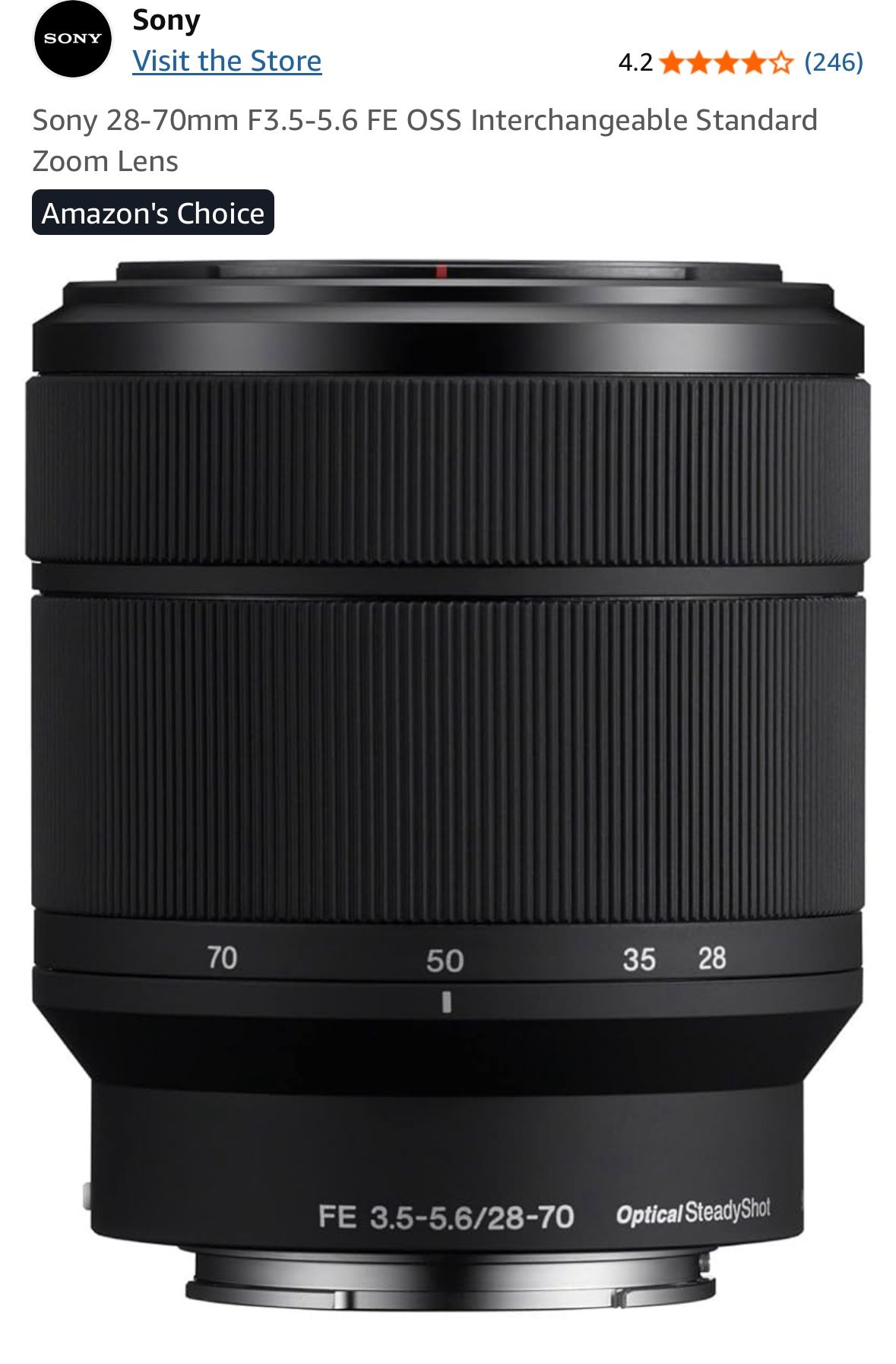 Sony 24-70mm F3.5-5.6 Variable