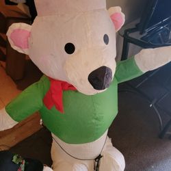 Inflatable Bear And Snowman 