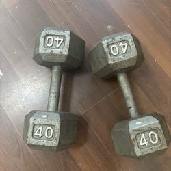 40 lbs Dumbbells
