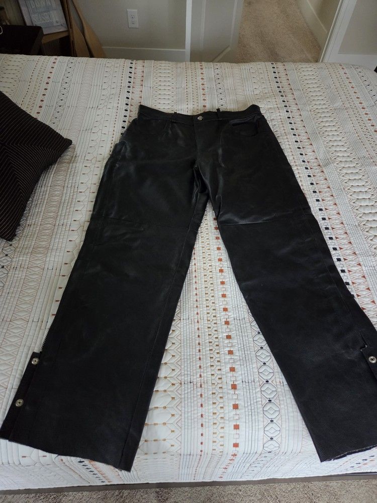 Leather Men's Pant All