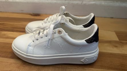 Designer Inspired, White Sneakers, women’s sizes 6.5