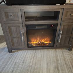 Stand With Fireplace 