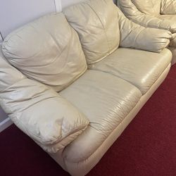 Three Piece Leather Couch Set