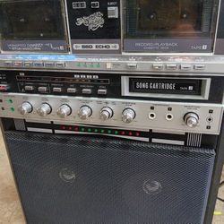 KARAoke Double Cassette And 8 Track Player