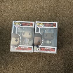 Lucas And Eleven Stranger Things Pop Funko!