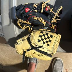 2 10.5 Inch Baseball Gloves