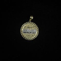 14k Gold last supper pendant