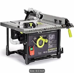 'Saw It Dustless-Sirocco Dustless' '8.5-inch Table Saw' 'Up to 98.5 Dust Collection Rate' 'Low Noise' 'DIY Woodworking and Furniture Making' 'Genuine 