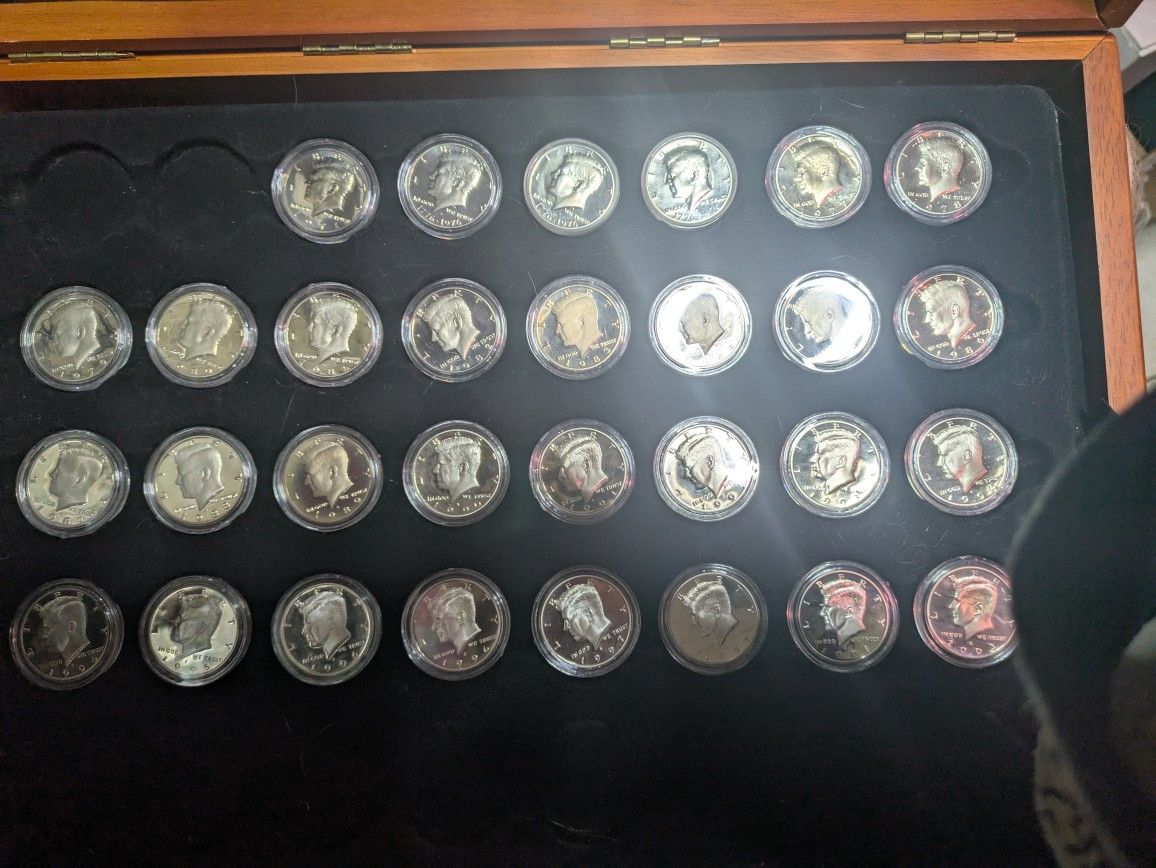 30 S Mint Kennedy Dollars Ranging From Years 71-Early 2000's