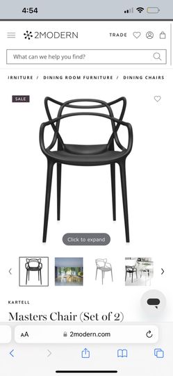 Kartell Masters Chairs BLACK (set Of 4)