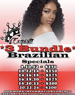 Exquisite Hair 3 Bundle Sale
