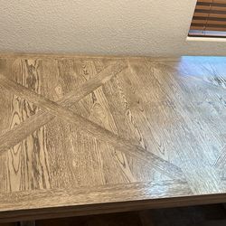 Wooden Dining Table 80” By 40”