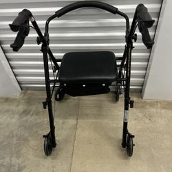 Rollator Rolling Walker with  Wheels, Fold Up 