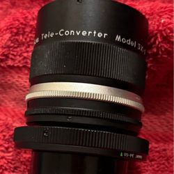 Vivitar auto 3X tele-converter Model 3X-1; M42 thread.