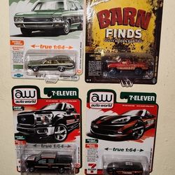 1:64 Diecast car lot (Auto world, Johnny lightning)
