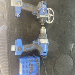 Kobalt Hammer Drill , Impact Gun And Charger 