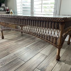 Bassett Wicker Coffee Table