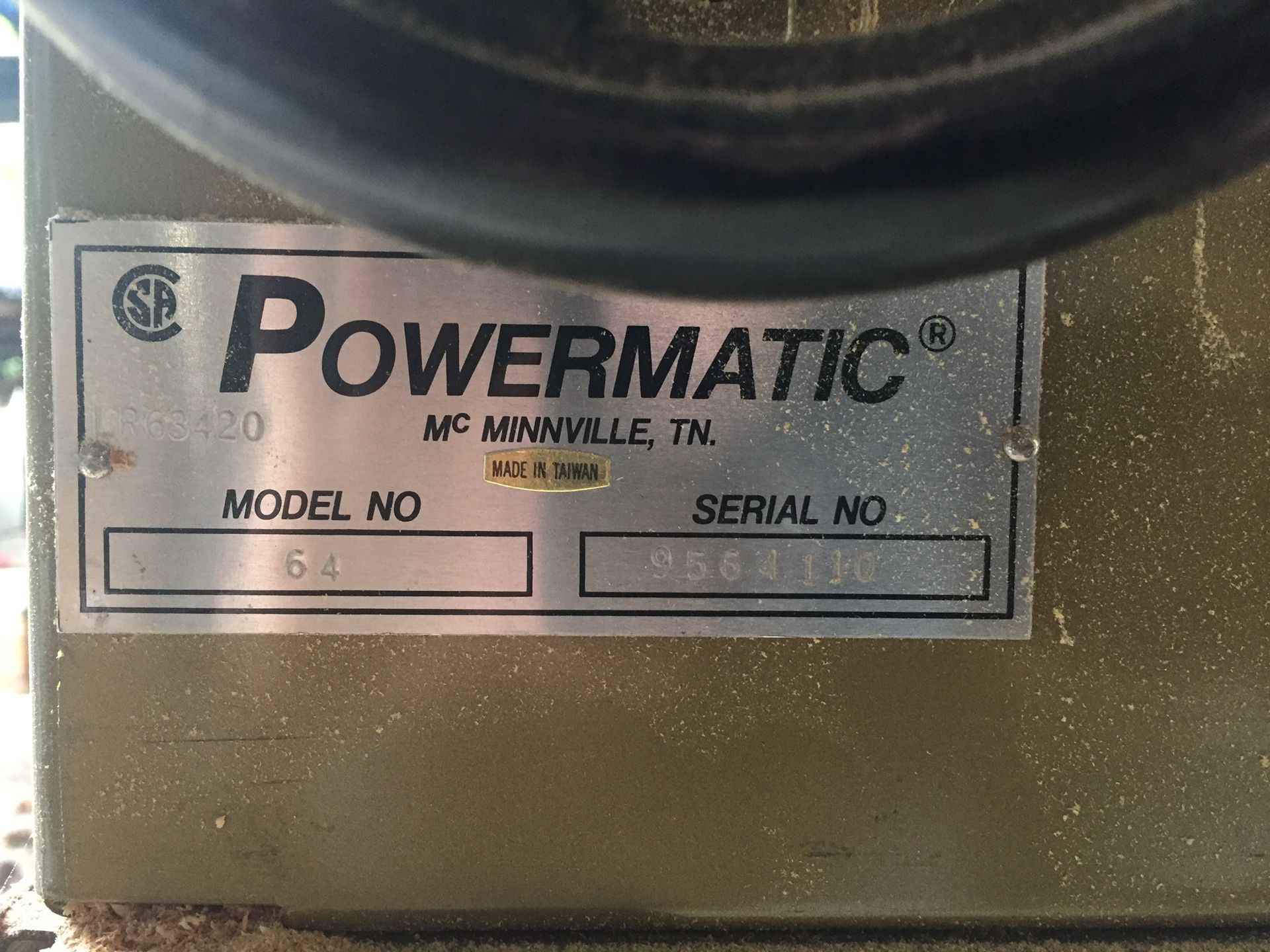 Powermatic model 64 with 1-1/2HP motor and Vega fence