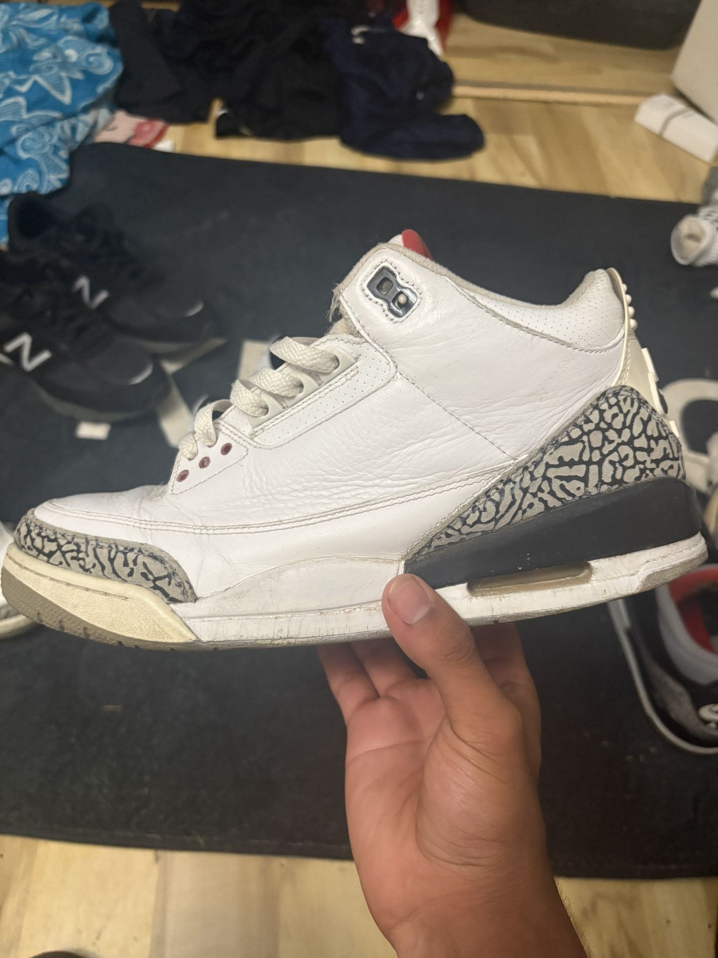 Jordan 3 White Cements Size 11 No Box