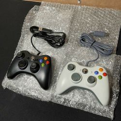 New Zamia 2 Pack Wired Controller for Xbox 360, Compatible W/ Xbox 360/PC Windows 10/8/7, W/ Upgraded Joystick, Double Vibration, 2.5mm Headphone Jack