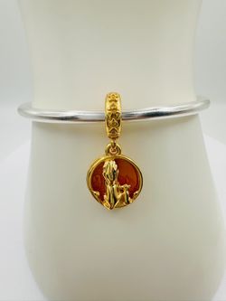 Pandora Disney, The Lion King Simba Mufasa Sunset Dangle Charm, Gold-Plated