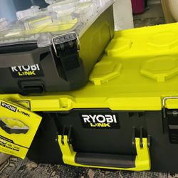 Ryobi Link Toolbox Medium Toolbox And Small Parts Organizer 