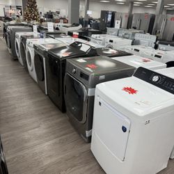 ELECTRIC/GAS DRYERS 50% OFF RETAIL FOR ALL