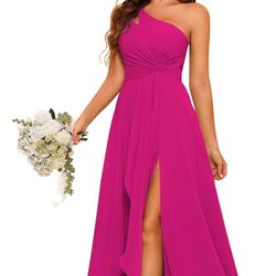 Fuschia bridesmaid Dress