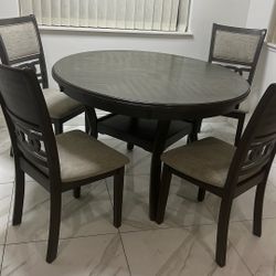 Table And 4 Chairs 